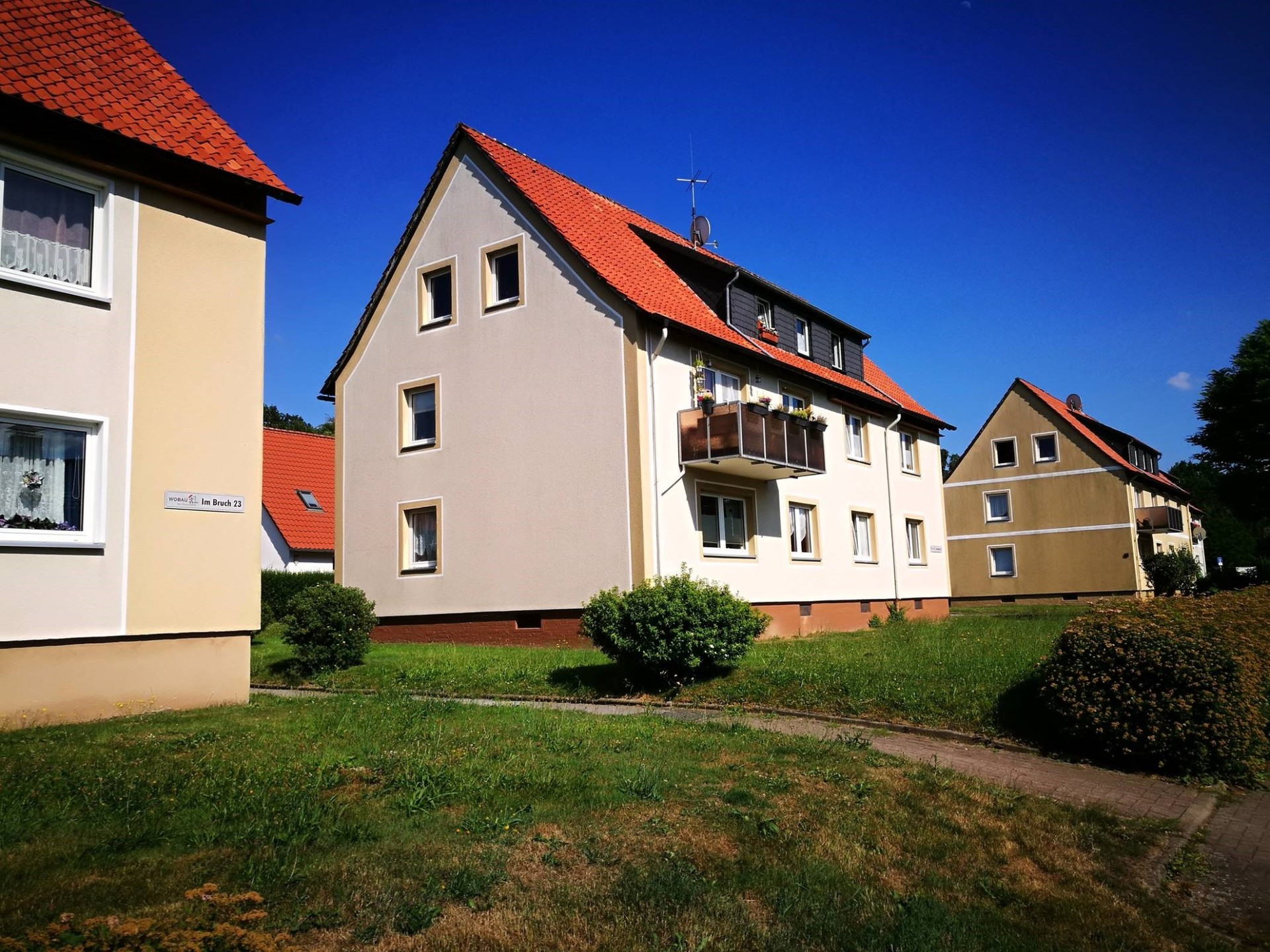 Wohnhäuser Im Bruch mit Balkonen